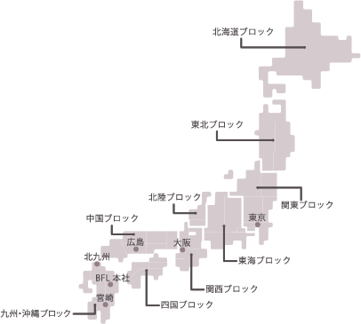 ビフレ・ネットワーク地図